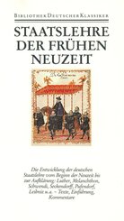 Staatslehre der fr&uuml;hen Neuzeit