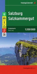 freytag & berndt Stra&szlig;enkarte Land Salzburg - Salzkammergut 1:200.000