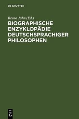 Biographische Enzyklop&auml;die deutschsprachiger Philosophen