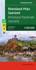 freytag & berndt Stra&szlig;enkarte Rheinland Pfalz - Saarland 1:200.000