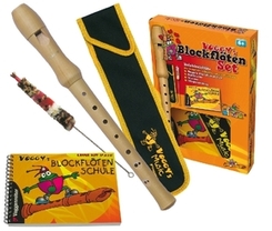 Voggy's Blockfl&ouml;ten-Set (m. Holzblockfl&ouml;te, barocke Griffweise)