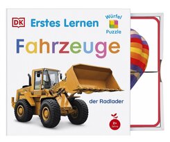 Erstes Lernen W&uuml;rfelpuzzle. Fahrzeuge