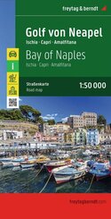 freytag & berndt Stra&szlig;enkarte Golf von Neapel - Ischia - Capri - Amalfitana 1:50.000