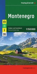 freytag & berndt Stra&szlig;enkarte Montenegro 1:150.000