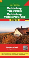 freytag & berndt Stra&szlig;enkarte Mecklenburg-Vorpommern 1:200.000