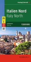 freytag & berndt Stra&szlig;enkarte Italien Nord 1:500.000