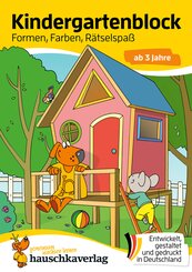 Kindergartenblock ab 3 Jahre - Formen, Farben, R&auml;tselspa&szlig;