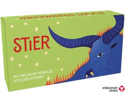 Sternzeichen Stier - 40 Karten in Magnetschachtel mit Metallicfolie - Magische Messages von den Sternen, m. 1 Beilage