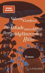 Die Zikade entschl&uuml;pft ihrer goldgl&auml;nzenden H&uuml;lle
