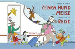 Zebra, Hund und Meise gehen auf die Reise. Eisenbahn-Leporello
