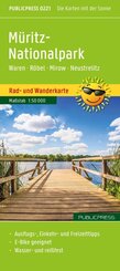 Publicpress Rad- und Wanderkarte M&uuml;ritz-Nationalpark, Waren, R&ouml;bel, Mirow, Neustrelitz 1:50.000