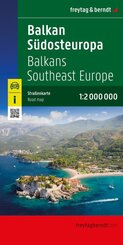 freytag & berndt Stra&szlig;enkarte Balkan - S&uuml;dosteuropa 1:2 Mio.