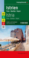 freytag & berndt Stra&szlig;enkarte Istrien 1:100.000