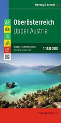 freytag & berndt Stra&szlig;enkarte Ober&ouml;sterreich 1:150.000