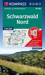 KOMPASS Wanderkarten-Set 886 Schwarzwald Nord (2 Karten) 1:50.000
