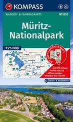 KOMPASS Wanderkarte 853 M&uuml;ritz-Nationalpark 1:25.000
