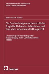 Die Durchsetzung menschenrechtlicher Sorgfaltspflichten im italienischen und deutschen autonomen Haftungsrecht