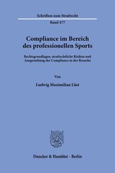 Compliance im Bereich des professionellen Sports