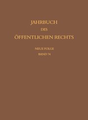 Jahrbuch des &ouml;ffentlichen Rechts der Gegenwart. Neue Folge