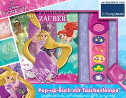 Disney Prinzessinnen - Funkelzauber - Pappbilderbuch mit Taschenlampe und Pop-ups - Bilderbuch mit 5 tollen Ger&auml;uschen