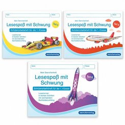 Lesespa&szlig; mit Schwung - Teil 4-6 im Set - 3 Sch&uuml;lerarbeitshefte f&uuml;r die 1. Klasse
