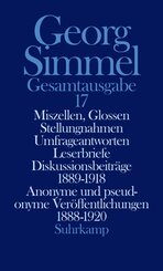 Miszellen, Glossen, Stellungnahmen, Umfrageantworten, Leserbriefe, Diskussionsbeitr&auml;ge 1889-1918, Anonyme und pseudonyme Ver&ouml;ffentlichungen 1888-1920