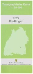 Topographische Karte Baden-W&uuml;rttemberg Riedlingen