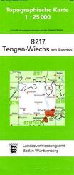 Topographische Karte Baden-W&uuml;rttemberg Tengen-Wiechs am Randern