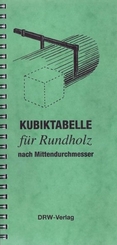 Kubiktabelle f&uuml;r Rundholz nach Mittendurchmesser