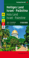 Heiliges Land - Israel - Pal&auml;stina, Autokarte 1:150.000, Top 10 Tips
