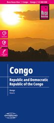 Reise Know-How Landkarte Kongo / Congo (1:2.000.000). Republic & Democratic Republic of the Congo. R&eacute;publique & R&eacute;publique D&eacute;mocratique du Congo; Rep&uacute;blica & Rep&uacute;blica democr&aacute;tica del Congo