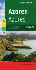 freytag & berndt Stra&szlig;enkarte Azoren 1:50.000