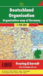 freytag & berndt Poster Deutschland Organisation 1:700.000