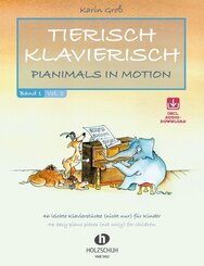 Tierisch Klavierisch, f&uuml;r Klavier, m. Audio-CD.Bd.1