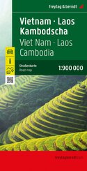 freytag & berndt Stra&szlig;enkarte Vietnam - Laos - Kambodscha 1:900.000