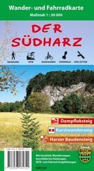 Der S&uuml;dharz, Wander- und Fahrradkarte