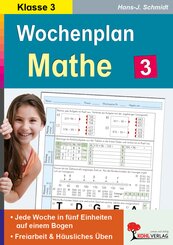 Wochenplan Mathe / Klasse 3