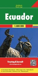 freytag & berndt Stra&szlig;enkarte Ecuador 1:800.000