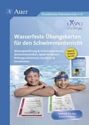 Wasserfeste &Uuml;bungskarten f&uuml;r den Schwimmunterricht