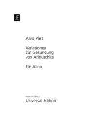 Variationen zur Gesundung von Arinuschka - F&uuml;r Alina