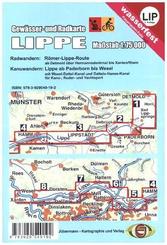 Gew&auml;sser- und Radkarte Lippe