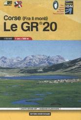 Carte Grand Air Le GR 20 Corse, randonn&eacute;e et patrimoine