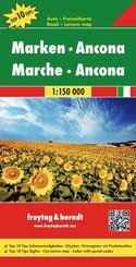 freytag & berndt Stra&szlig;enkarte Marken - Ancona 1:150.000