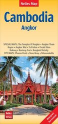Nelles Map Landkarte Cambodia - Angkor ; Kambodscha - Angkor ; Cambodge - Angkor ; Camboya - Angkor 1:1,5 Mio.