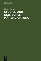 Studien zur deutschen M&auml;rendichtung