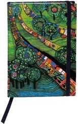 Hundertwasser Notizbuch (Gr&uuml;ne Stadt)