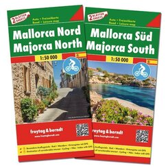 freytag & berndt Stra&szlig;enkarte Mallorca Set Nord und S&uuml;d 1:50.000
