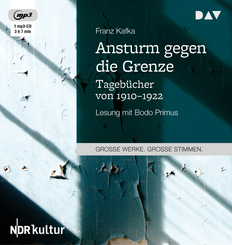 Ansturm gegen die Grenze - Tageb&uuml;cher von 1910-1922,1 Audio-CD, 1 MP3