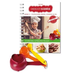 Kinderleichte Becherk&uuml;che - Pl&auml;tzchen, Kekse, Cookies & Co. (Band 3), m. 1 Buch, m. 3 Beilage, 4 Teile