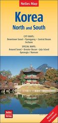 Nelles Map Landkarte Korea: North and South 1:1,5 Mio.